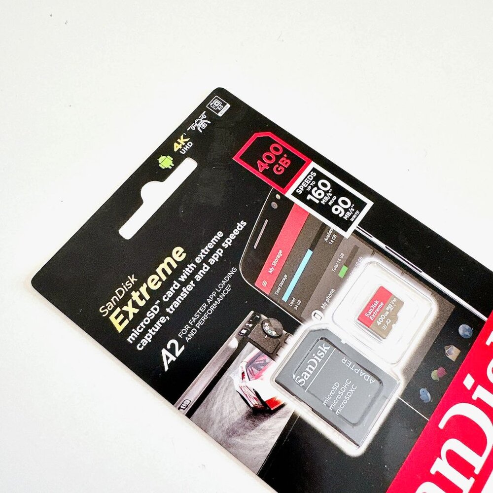 SANDISK EXTREME 400 GB MICROSD CARD WITH EXTREME CAPTURE, TRANSFER AND APP SPEED - Picture 4 of 10